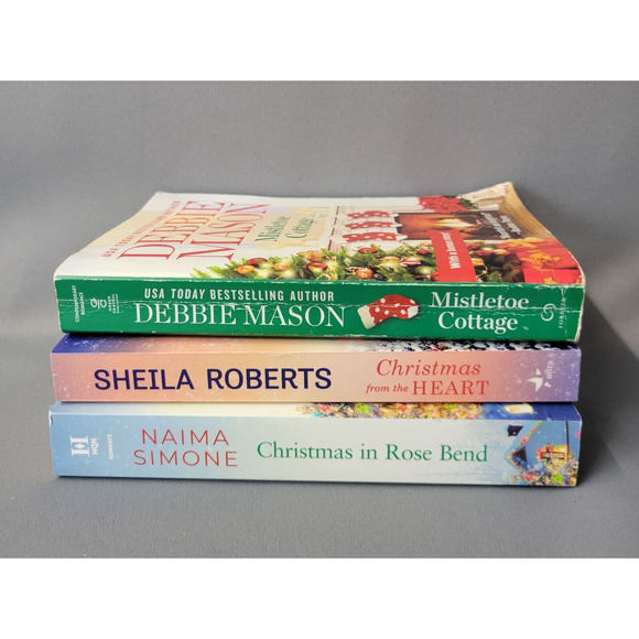 Christmas Books Paperback Holidays Romance Mistletoe Cottage Lot Of 3 - Picture 5 of 16